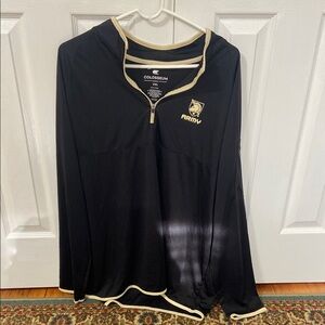 Colosseum Black and Gold Army Quarter-Zip